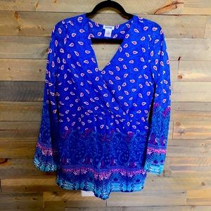 Paisley long sleeve jumper